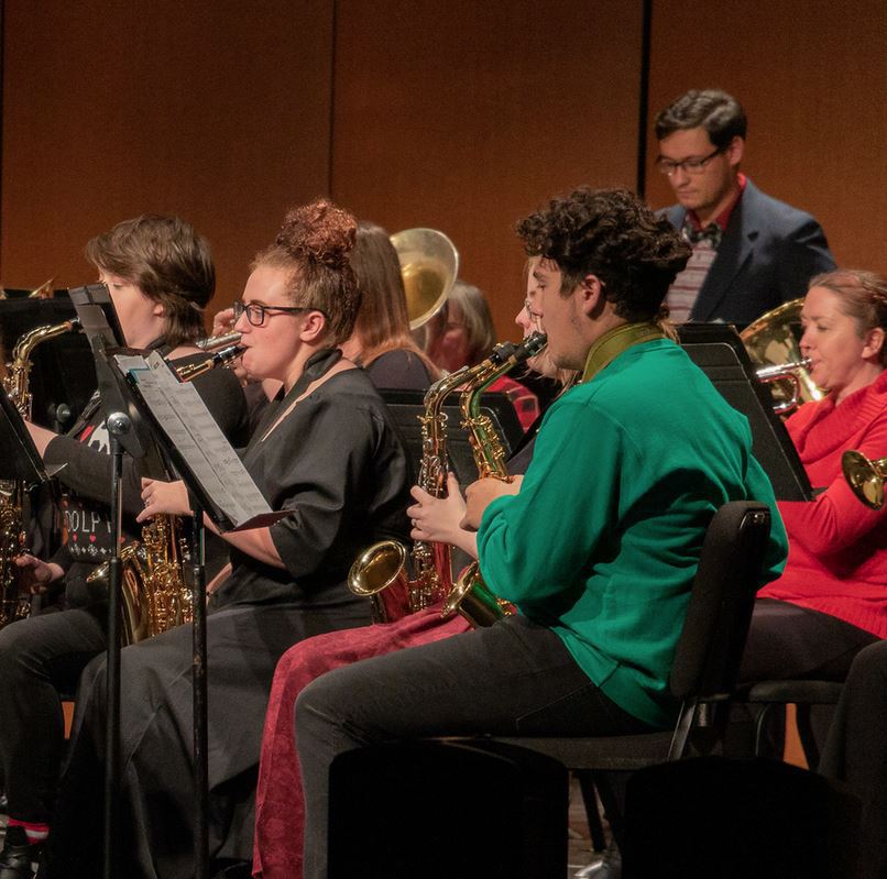 CSC band members performing