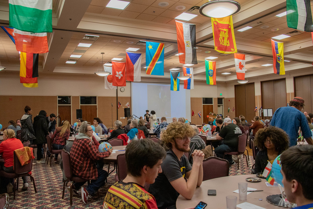 CSC students at International Club Food Tasting Party