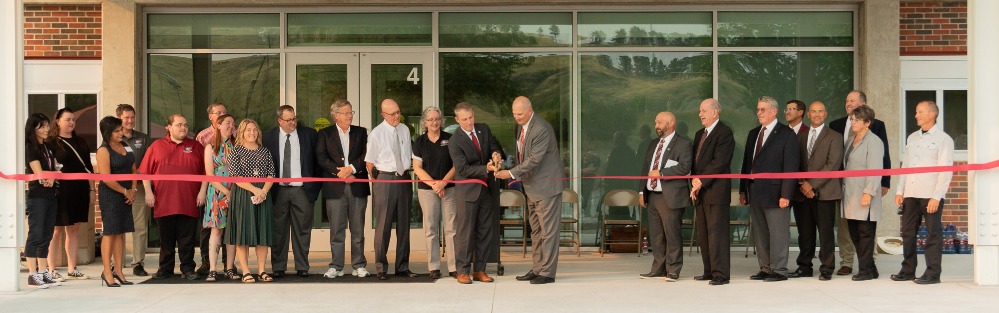 Math Science ribbon cutting