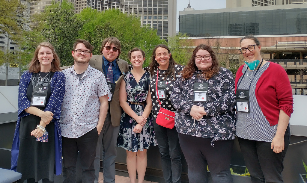 Seven CSC Students attending the Sigma Tau Delta International Convention.