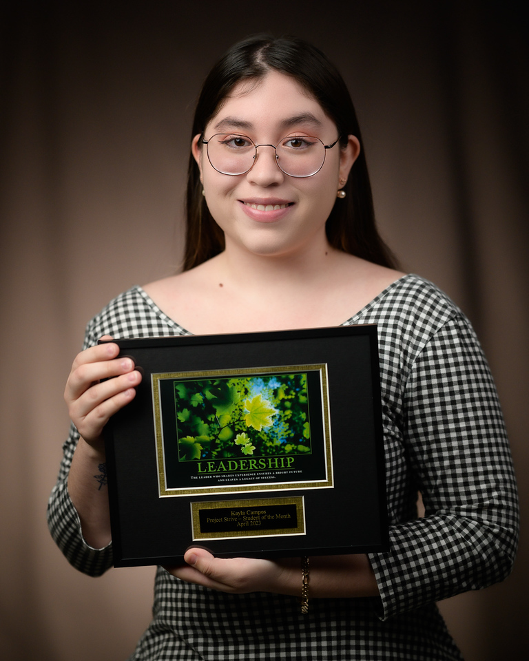 Portrait of a female student