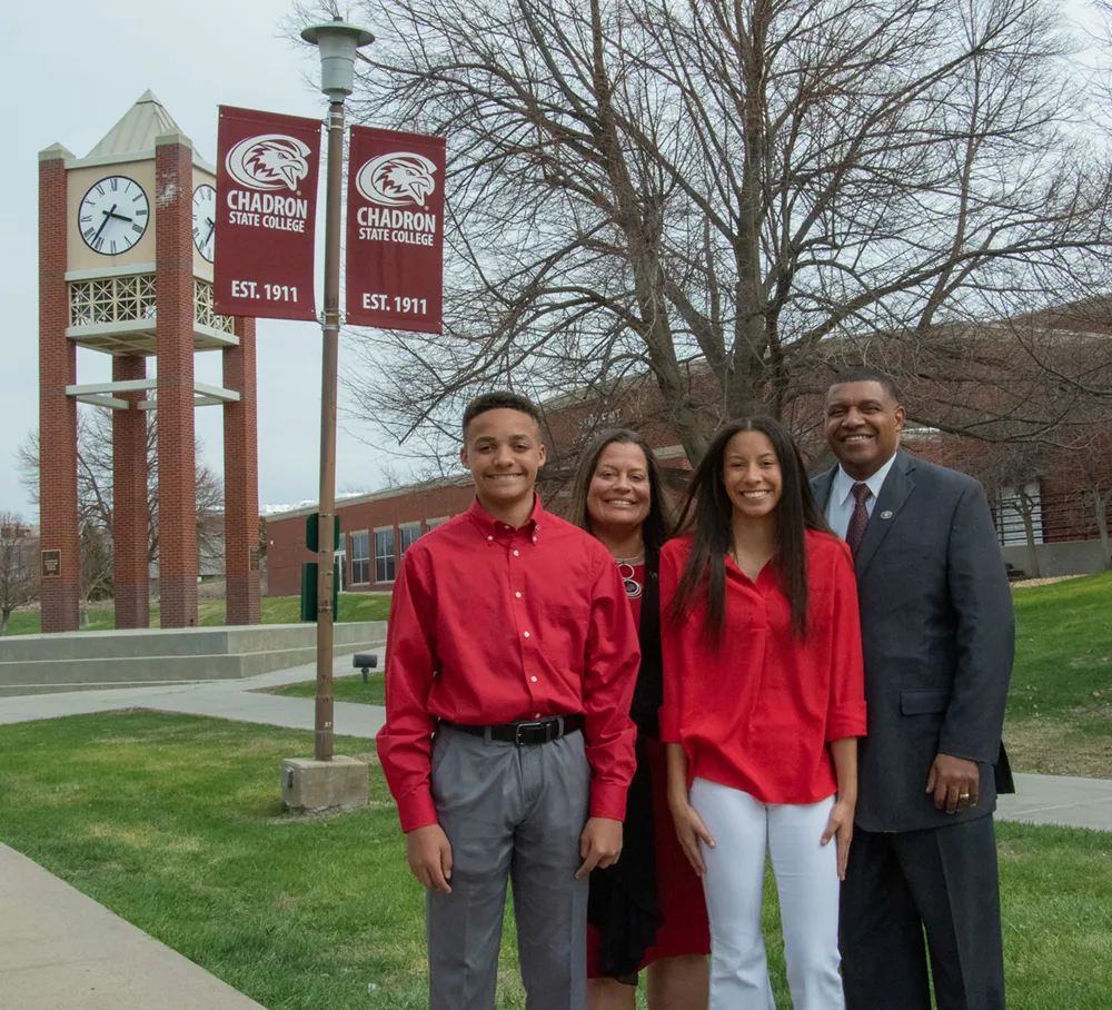 President Ron K. Patterson and family