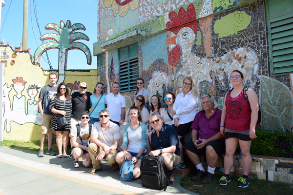 Group photo in cuba