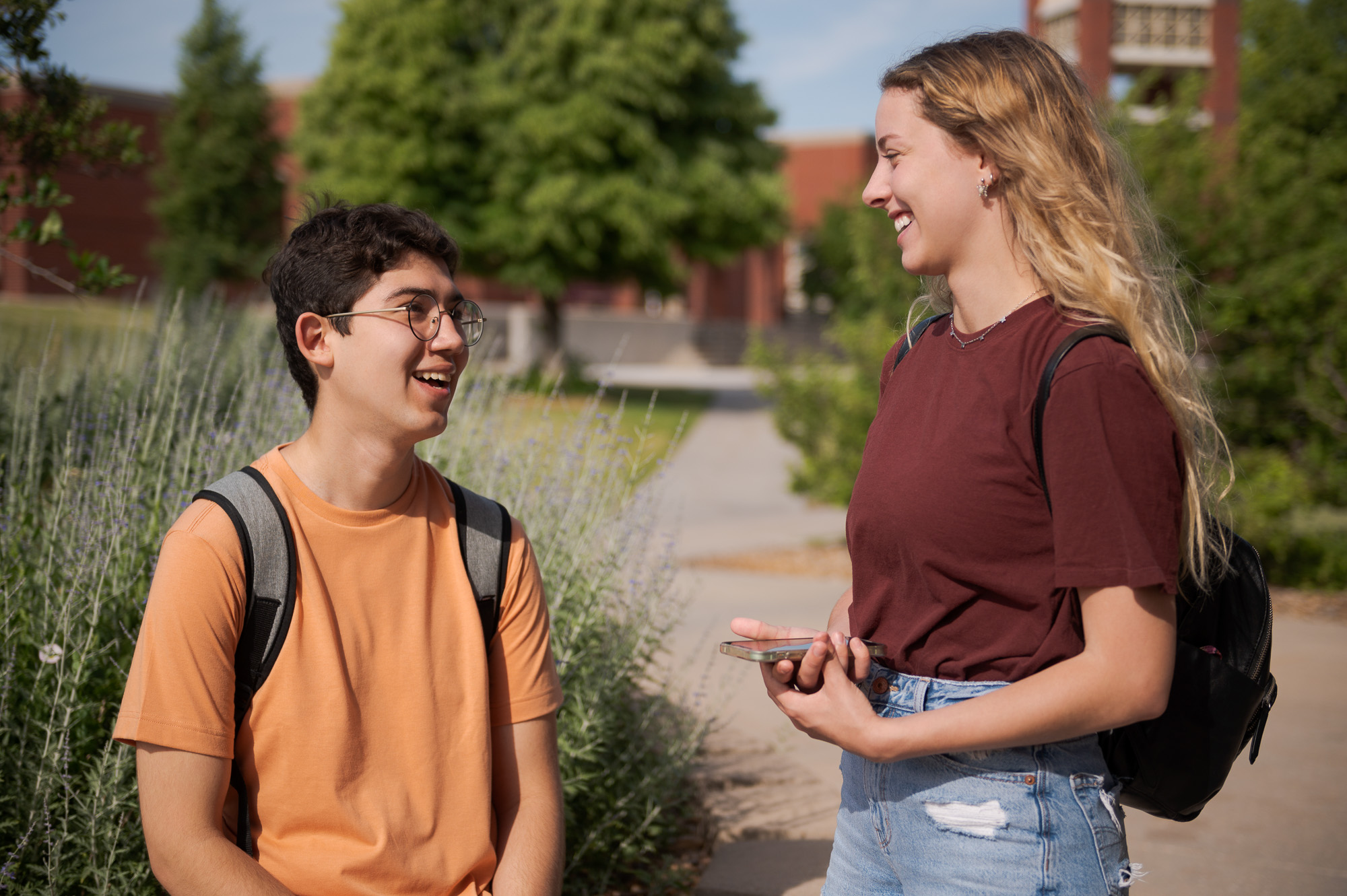 Students talking