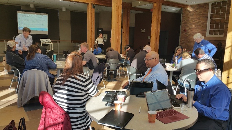 Business representatives learn about federal contracting programs during the Set-Aside Programs workshop Oct. 25, 2019, in the Mari Sandoz High Plains Heritage Center at Chadron State College.